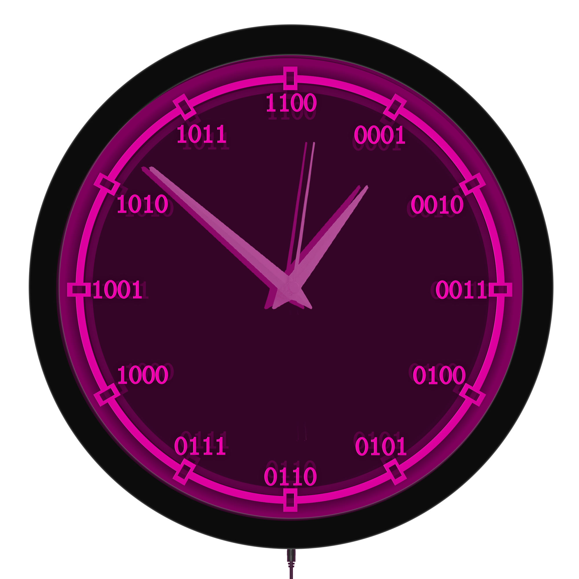 Jam Dinding LED Kode Biner unt - The Office It Tech ulasan dan harga