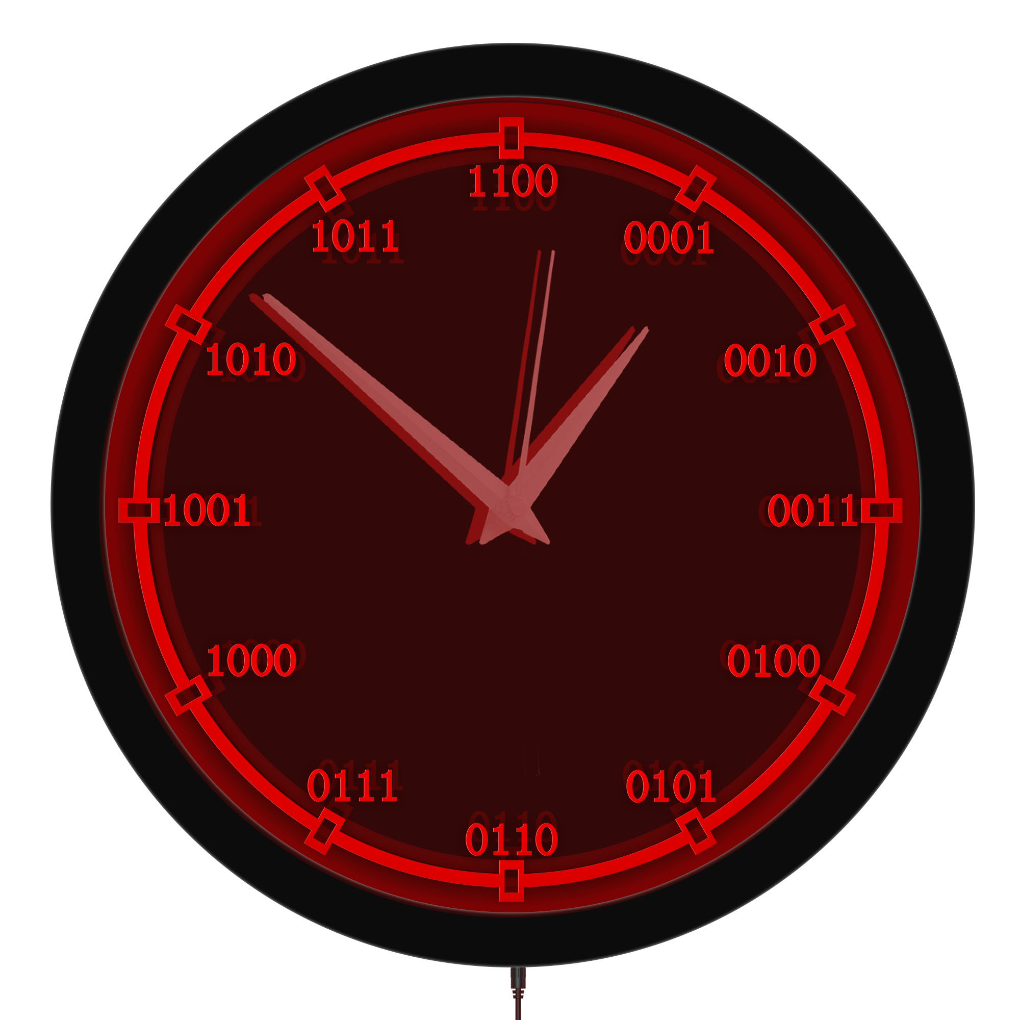 Jam Dinding LED Kode Biner unt - The Office It Tech ulasan dan harga