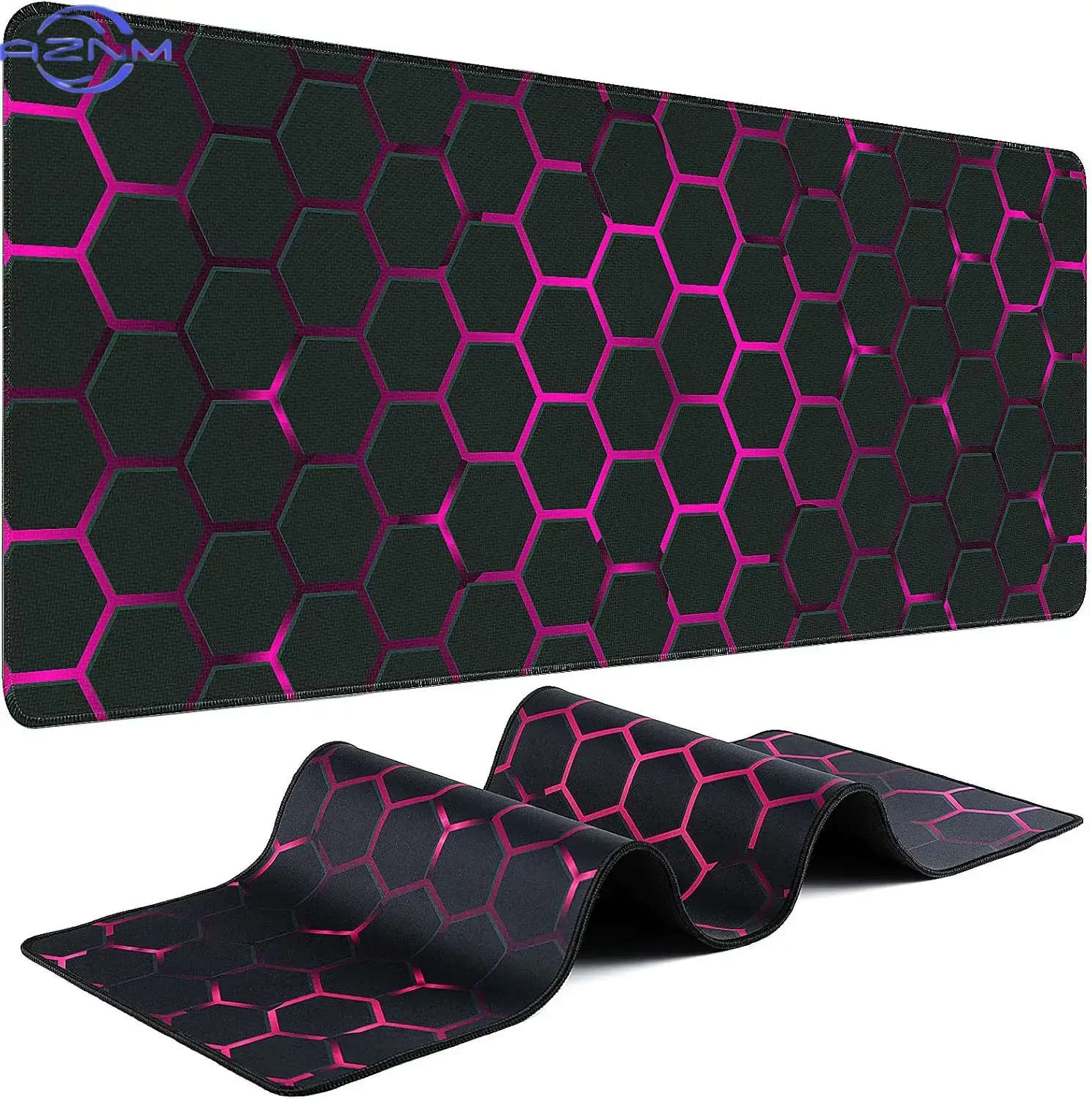 Alas Mouse Tech Pink Hex Grid  - Office Tech Setup ulasan dan harga