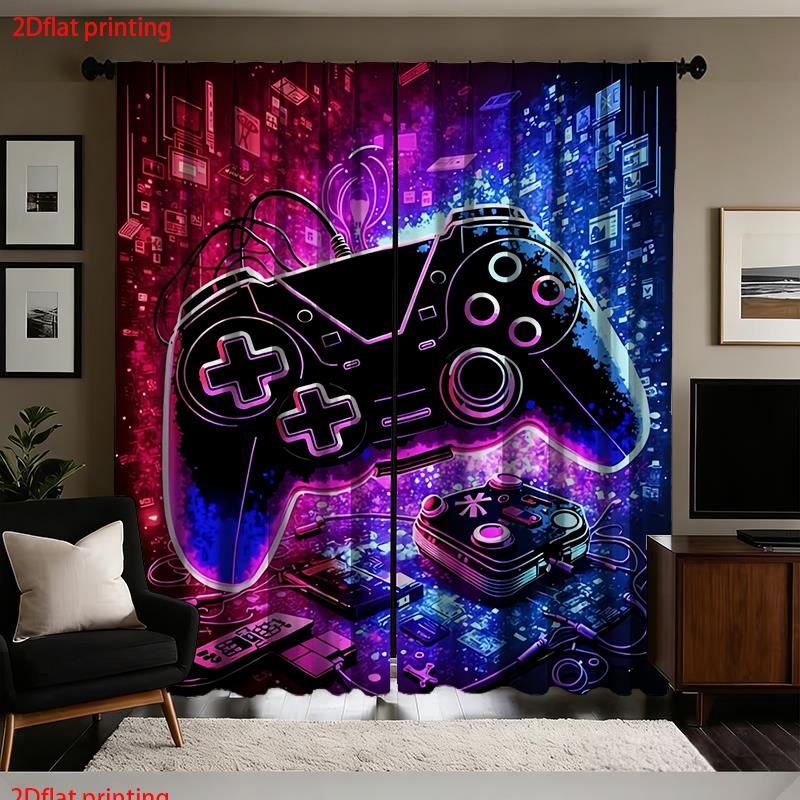 Tirai Neon Gaming Controller T - Tech Office Youtube ulasan dan harga