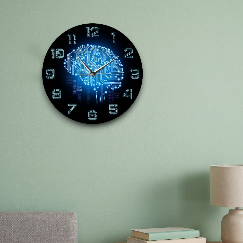 Jam Dinding Tech Brain Kode Bi - The Office It Tech ulasan dan harga