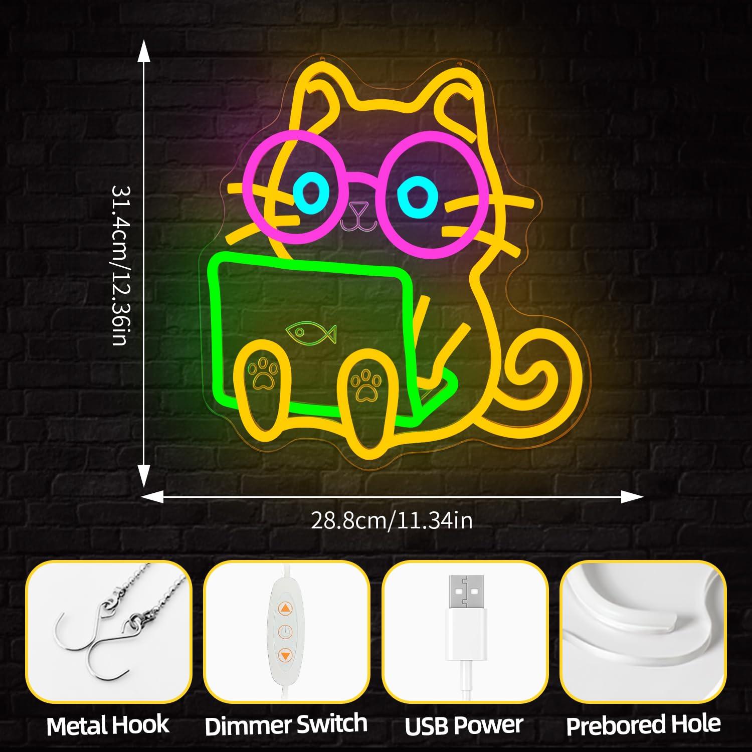 Lampu LED USB Neon Sign Laptop - The Office It Tech ulasan dan harga