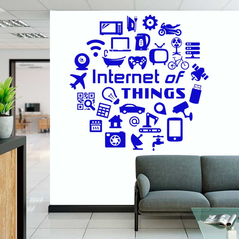 Tech Vinyl Wall Decals Interne - The Office It Tech ulasan dan harga
