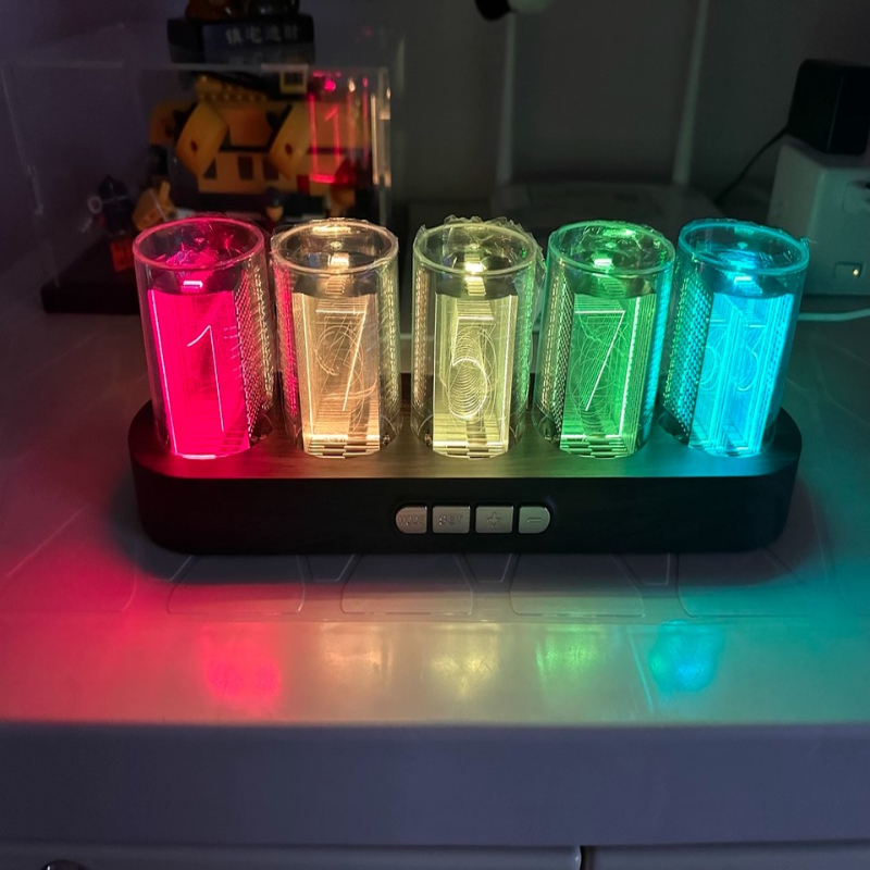 Jam LED Nixie Tube RGB untuk D - Tech Office Youtube ulasan dan harga